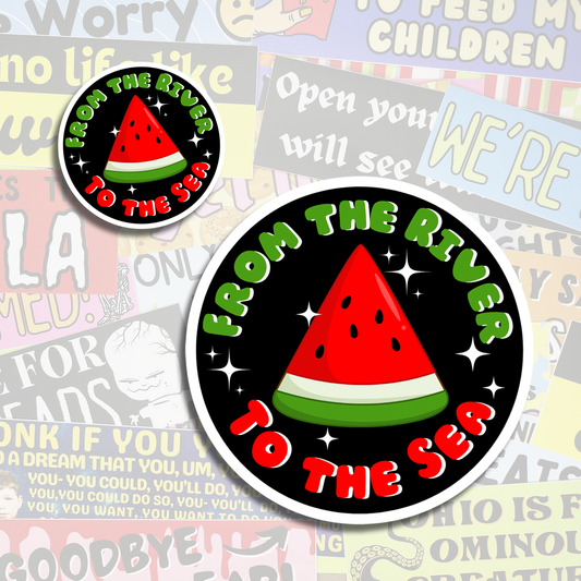 FROM THE RIVER TO THE SEA - stickers